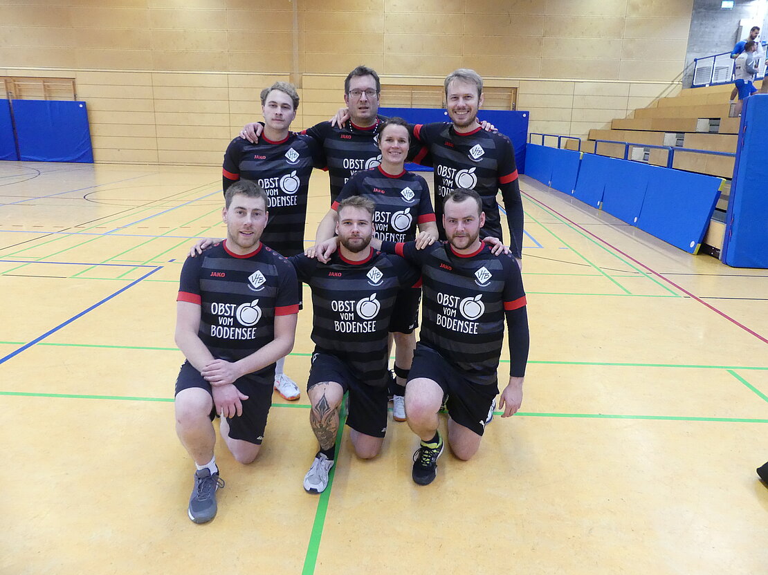 Hinten v.l.n.r.: Maximilian Schäffner, Michael Pieper, Lena Pieper, David Ressel; vorn: Tobias Paul, Luca Huber und Felix Zöller es fehlt: Fabian Schmidt-Redlin