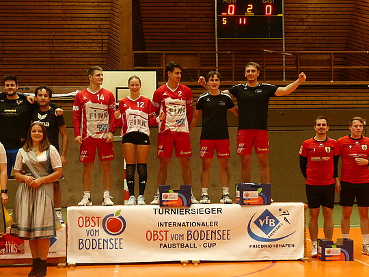 Verdienter Turniersieger 2024 - TV Vaihingen/Enz II mit Jakob Kilpper, Ida Hollmann, Andreas Knodel, Jakob und Jaro Jungclaussen